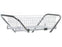 Market Lab Inc MarketLab Storage Basket White Chrome Plated Steel 6 X 14 X 24-1/2 Inch - 2336