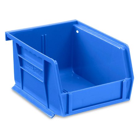 ULINE - Stackable Storage Bin Uline Blue Plastic 3 X 4 X 5-1/2 Inch - S-12413BLU