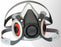3M 6000 - Reusable Respirator Industrial N95 Half Face 4 Point Adjustable Head Strap Medium Gray - 665501761