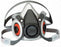 R3 Safety 3M Particulate Respirator Mask Half Face Adjustable Head Strap Large Gray / White - 665513541