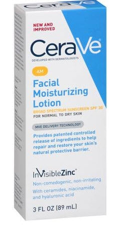 Valeant Pharmaceuticals CeraVe AM Hand and Body Moisturizer 3 oz. Bottle Unscented Lotion - 30187136501