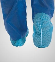 Tronex Healthcare Industries Shoe Cover X-Large Ankle High Non-skid Blue - 4433B