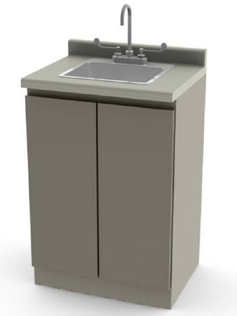 UMF Medical Base Cabinet 18 X 24 X 34-1/2 Inch - 6024-WHTCYP/ASNGHT
