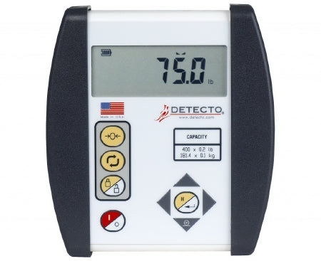 Detecto Scale Seca Floor Scale w Remote Display Digital LCD Display 400 lbs. Battery Operated - 750