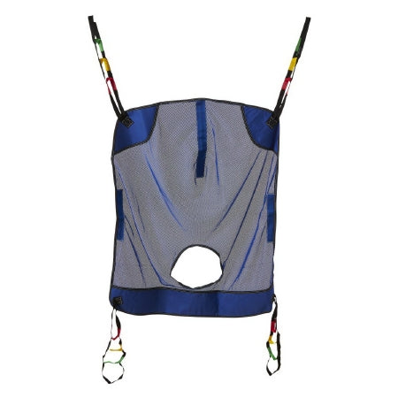 Medline - Patient Sling with Commode Opening 4 or 6 Point 2X-Large 600 lbs. Weight Capacity - MDSR141