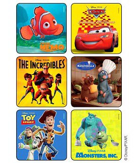 Disney - 75 per Unit Best of Pixar Sticker - 1426