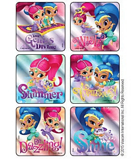 Medibadge Kids Love Stickers 75 Per Unit Shimmer And Shine Genies Divine Foil Sticker - 1618