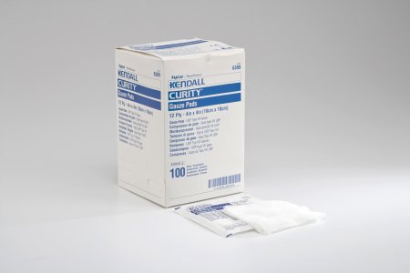 Cardinal Curity Gauze Sponge Gauze 12-Ply 4 X 4 Inch Square Sterile - 6309