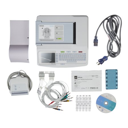 McKesson LUMEON and Burdick - Resting ECG System Universal AC: 100 - 240 VAC, 50/60 Hz; Internal Rechargeable Battery Backlit 320 X 240 Color LCD - MLBUR150C-C1X