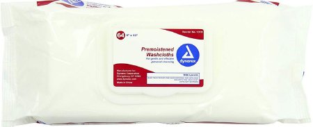 Dynarex Dynarex Personal Wipe Soft Pack Water / Propylene Glycol / Aloe / Lanolin Unscented 64 Count - 1319