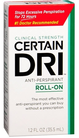 Emerson Healthcare Certain DRI Antiperspirant / Deodorant Certain Dri Roll-On 1.2 oz. Unscented - 88947671512