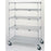 Intermetro Industries Super Adjustable Exchange Cart Chrome 24 X 48 X 69 Inch 5 Shelves - ECM55XA