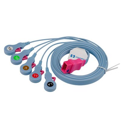 Kendall - ECG Cable 6 Foot, 5-Leads, Radiolucent - 33136R72