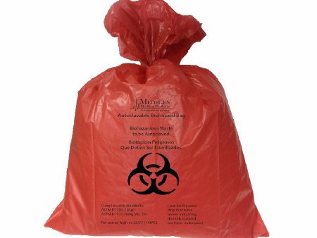 Medegen Medical Products - Biohazard Waste Bag 3 to 4 gal. Red Bag Polypropylene 14 X 19 Inch - AC1419R