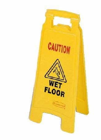 Lagasse Rubbermaid Caution Sign Caution Wet Floor - RCP611277YEL