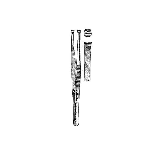 Miltex-Integra Forcep Tissue Martin 6" 7X8 Teeth Stainless Steel Ea - 6-134
