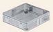 Aesculap Instrument Basket Perforated Half Size Stainless Steel 2-3/4 X 9-1/2 X 10 Inch - JC113R