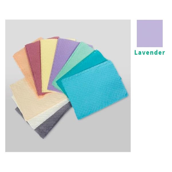 Tidi Products Bib Towel Tidi Choice Waffle 13 In X 18 In Lavender 2 Ply Tissue / Poly 500/Ca - 917459