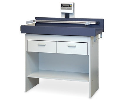 Hausmann Industries Econo-Line, 4941 Series Pediatric Treatment Table with Scale Fixed Height 40 Lbs. - 4941-927-753