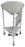Medline - Hamper Stand Rolling Triangular Opening Foot Pedal Self-Closing Lid - MDS80530KD