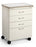 Midmark - Mobile Treatment Cabinet 18 X 27 X 33 Inch Frost 4 Inch 3 Drawers, 8 Inch One Drawer - M41A.791.KCN