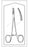 Merit - Mosquito Forceps Halsted 5 Inch Length Mid Grade Stainless Steel Sterile Ratchet Lock Finger Ring Handle Curved Serrated Tips - 96-2539M
