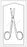 Merit - Suture Scissors Spencer-Littauer 4-1/2 Inch Length Office Grade Stainless Steel Sterile Finger Ring Handle Straight Blunt Tip / Blunt Tip - 96-2596M