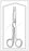 Merit - Operating Scissors 5-1/2 Inch Length Office Grade Stainless Steel Sterile Finger Ring Handle Straight Sharp Tip / Sharp Tip - 96-2523M
