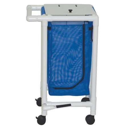 MJM International - Single Hamper with Bag 4 Casters 14.46 gal. - 214-S-FP