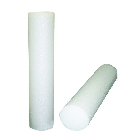 CanDo - Round Therapy Foam Roller Jumbo White Polyethylene Foam 8 X 36 Inch - 30-2260