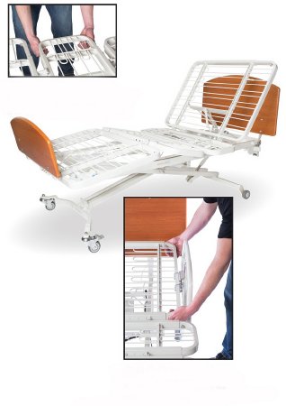 Med-Mizer Comfort Wide EX5000 Retractabed Bed Standard 71 to 85 Inch 9 to 25 Inch Height Range 9 to 25 Inch Height Range - EX5000