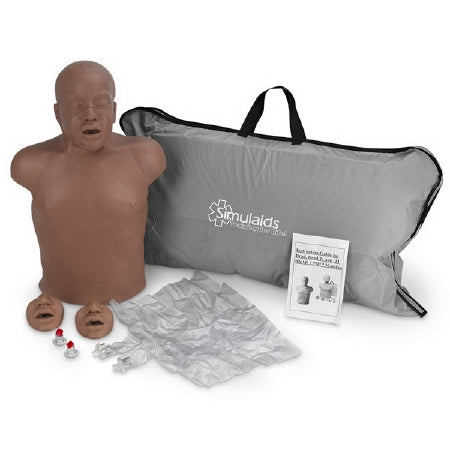 Nasco Simulaids Paul Compact CPR Training Manikin Vinyl Plastic Over Polyurethane - 100-2803