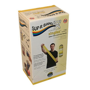 Sup-R Band - Exercise Resistance Band Yellow 5 Inch X 5 Foot X-Light Resistance - 10-6371