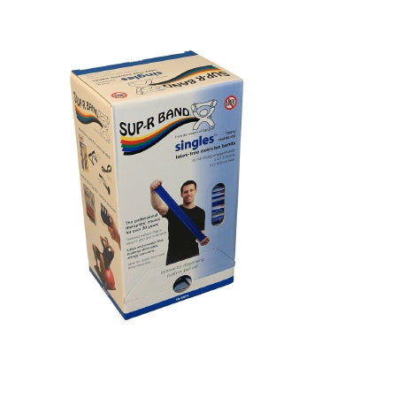 Fabrication Enterprises Sup-R Band Exercise Resistance Band Blue 5 Inch X 5 Foot Heavy Resistance - 1634370