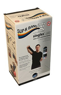 Fabrication Enterprises Sup-R Band Exercise Resistance Band Black 5 Inch X 5 Foot X-Heavy Resistance - 1634735