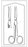 Merit - Operating Scissors 5-1/2 Inch Length Office Grade Stainless Steel Sterile Finger Ring Handle Curved Sharp Tip / Blunt Tip - 96-2526M