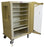 Harloff Suture Cart Steel Framed Acrylic Doors, 20 Gauge Powder Coated Steel 25 X 29.5 X 52.5 Inch Sand - S-SUTURE2-K