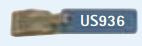 Aesculap SterilContainer Container ID Tag Snap On Blue 1/2 X 2-3/8 Inch - US936