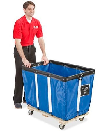 Uline - Basket Truck 600 lbs. Weight Capacity Hardwood 3 Inch Casters - H-2446