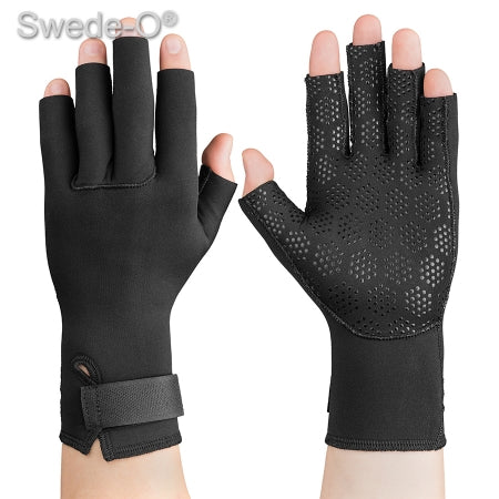 Swede-O Thermal Arthritic - Arthritis Gloves Open Finger Small Over-the-Wrist Length Hand Specific Pair Stretch Fabric - WST-6838-SML