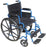 drive Blue Streak - Wheelchair Desk Length Arm Elevating Legrest Black Upholstery 16 Inch Seat Width Adult 250 lbs. Weight Capacity - BLS16FBD-ELR