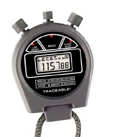 Traceable - Digital Stopwatch Count Up and Down 24 Hours Digital Display - C6520-1