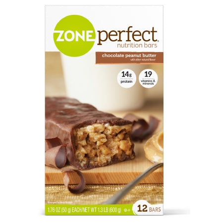 Abbott Nutrition ZonePerfect Nutrition Bar Chocolate Peanut Butter Flavor Individually Wrapped Ready to Use - 63161