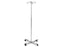 Hausmann Industries IV Pole 4-Hook 4 Legs Anti-Tip, Heavy Steel Base, 2 Inch Diameter Twin-Wheel, Nylon Casters - 2188
