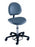 Millennium Series - Surgeon Stool Contoured Backrest Pneumatic Height Adjustment 5 Casters Black - 21340B-HAM114
