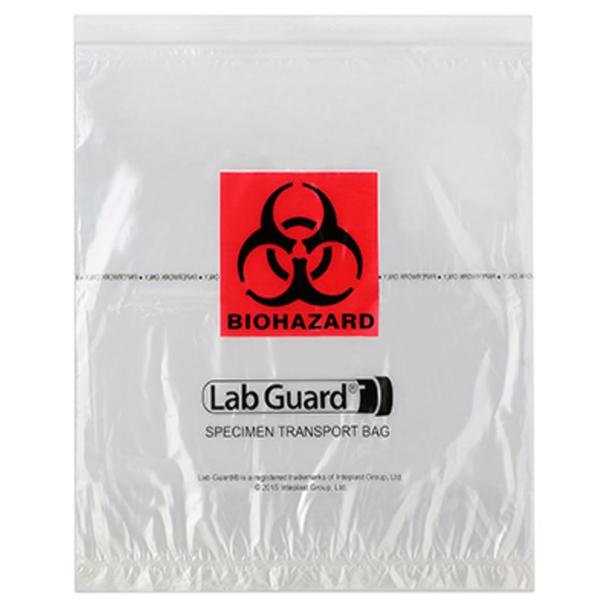 Medegen Medical Products, Bag Transport 12X13X4" Zipper Closure Flm Clear/Black/Red Symbol Ns 1000/Case - 59-94