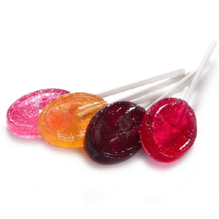 Dr. John's Candies Dr. John's Sugar-Free Lollipop Red Raspberry / Juicy Grape / Tropical Fruit / Pomegranate Punch Flavors 2.5 lb. - DRJSKFC100.2