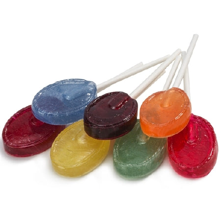 Dr. John's Candies Dr. John's Sugar-Free Lollipop Red Raspberry / Cherry / Orange / Lemon / Lime / Blue Raspberry / Grape Flavors 2.5 lb. - SOCFC100.2