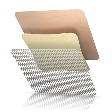 TIELLE ESSENTIAL Border - Foam Dressing 5 X 5 Inch Square Adhesive with Border Sterile - TLEB1212U