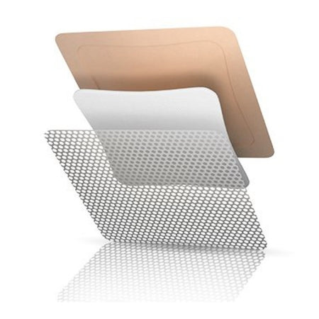 TIELLE ESSENTIAL - Silicone Foam Dressing 5 X 5 Inch Square Silicone Adhesive with Border Sterile - TLESB1212U